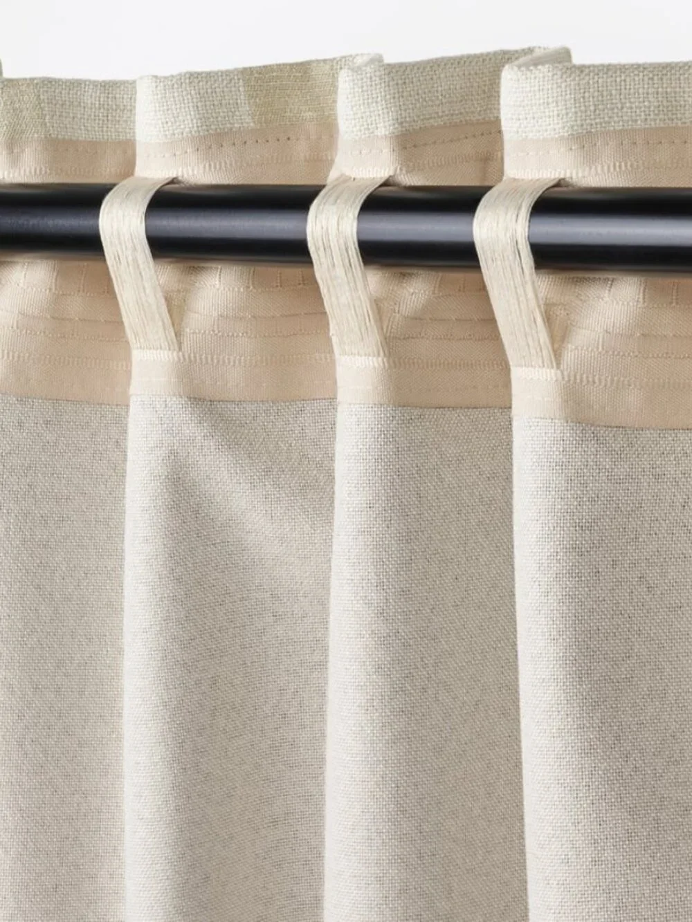 New IKEA  LÖNNSTÄVMAL Black-out Curtains 1 Pair Beige  57x98